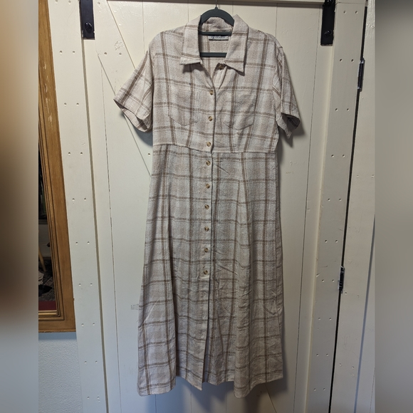 Vintage 100% Silk Dress - Picture 1 of 8